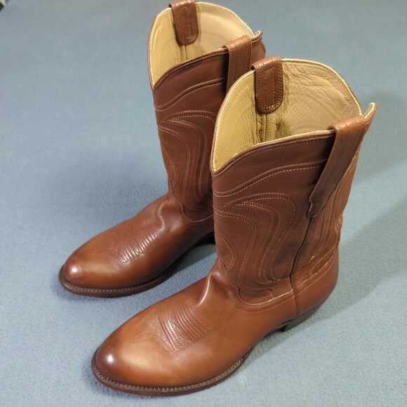 Tecovas Boots Men's 10.5 EE Brown Hazelnut The Cartwright Leather Western Cowboy - Picture 1 of 13